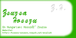zsuzsa hosszu business card